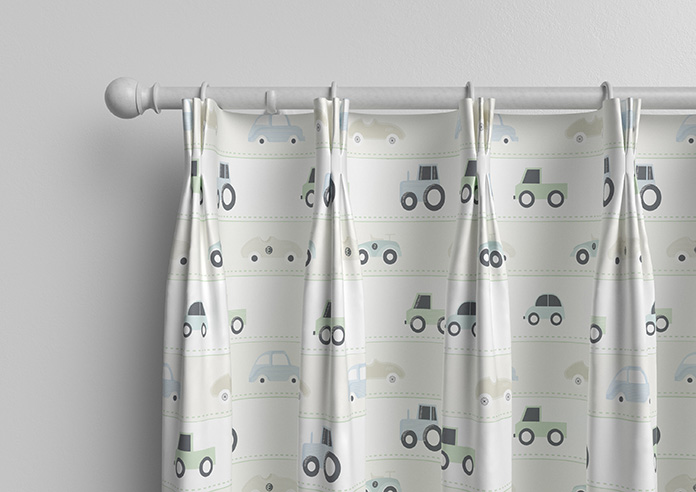 Brum Brum, Neutral - Made to Measure Curtains - Image 11